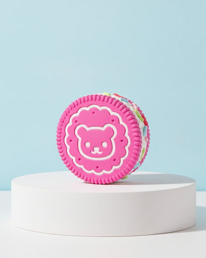 Portagioie Biscotto Orsetto Kawaii Fucsia